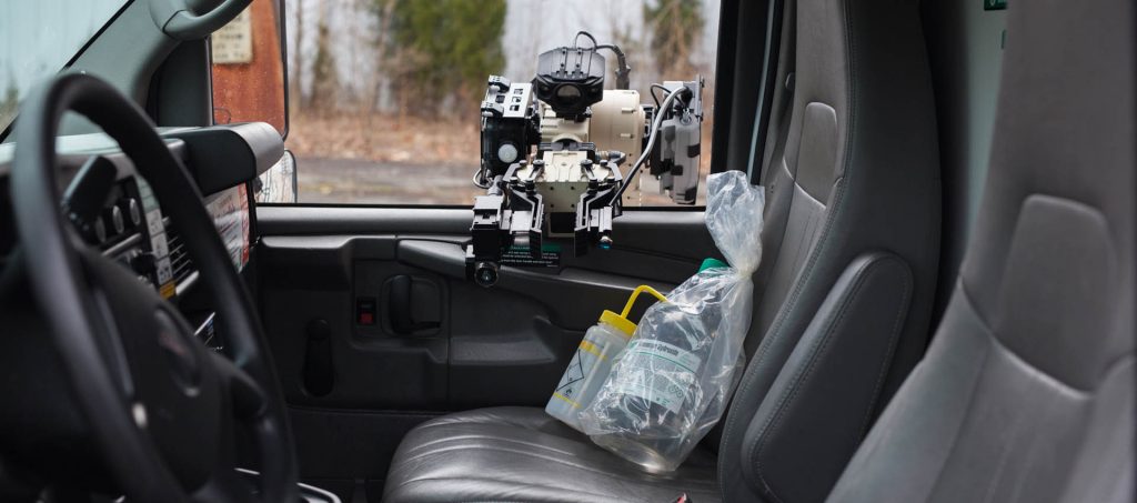 TIGR EOD Robot Car Window